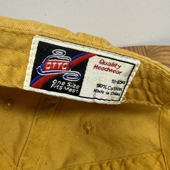 Vintage Utility Workwear Mill Works Sun Wash Baseball Logo Hat - Yellow - Picture 7 of 8